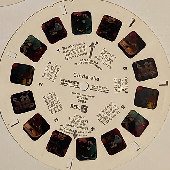 VINTAGE CINDERELLA View Master Reel Lot of 3 Disney's CINDERELLA - Picture 3 of 4